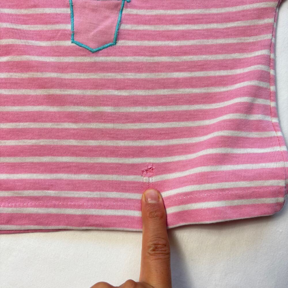 Vintage Flower Striped Tee 12-18 months - Picture 2 of 6